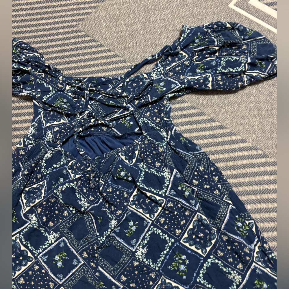 Altar'd State Blue Patterned Dress - Picture 8 of 15